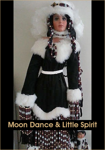 Moon Dance and Little Spirit by Rustie - Rustie Dolls - Native American Indian