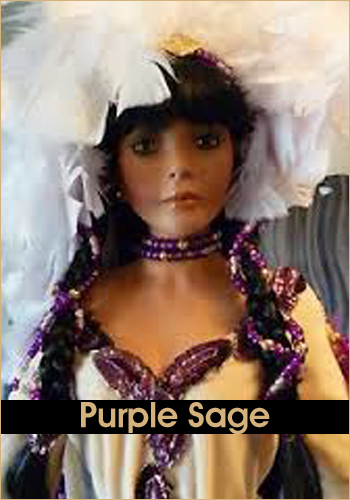 Purple Sage by Rustie - Rustie Dolls - Native American Indian