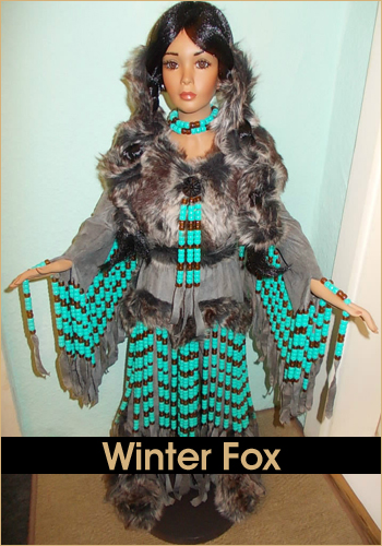 Winter Fox by Rustie - Rustie Dolls - Native American Indian